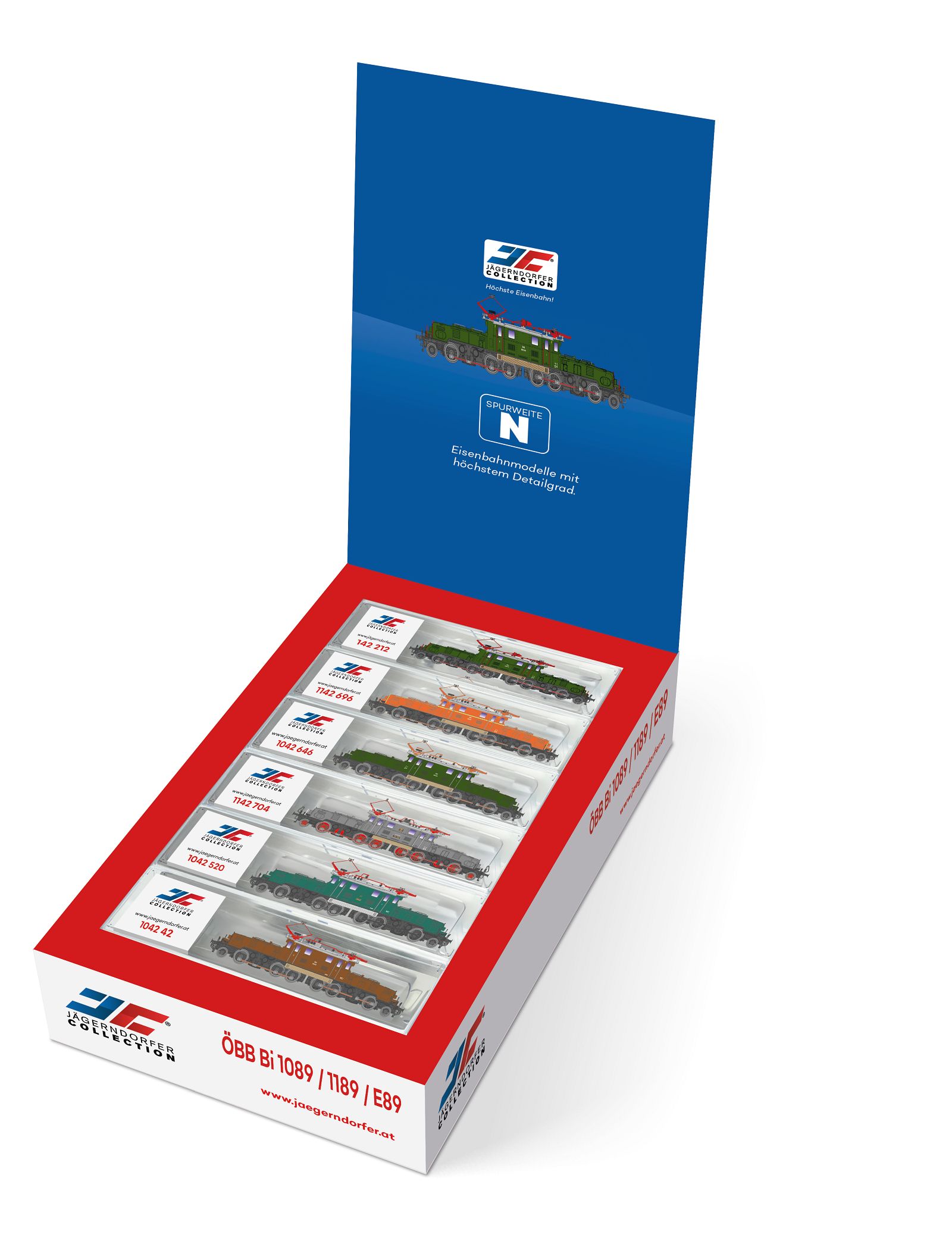 Jägerndorfer JC60200 - N - 12-tlg. Display E-Lok Rh 1089/1189, ÖBB